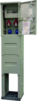 Picture of Incobex Rozdzielnica budowlana na fundamencie (2x2P+Z 1x16A/5P 1x32A/5P) RB2/2/F W6019-1218-005