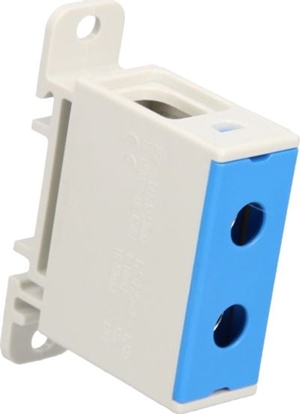 Picture of Incobex Zczka szynowa 1-torowa 50mm2 szara ZGX 1x50 niebieska wer2 ENE-00195
