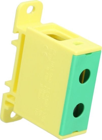 Picture of Incobex Zczka szynowa 1-torowa 50mm2 szara ZGX 1x50 óto-zielona wer2 ENE-00196