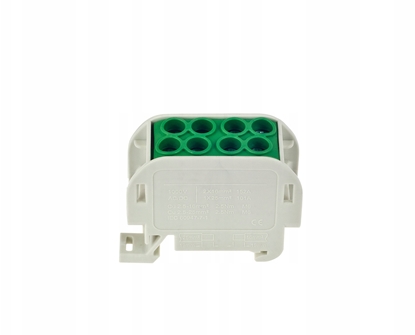 Attēls no Incobex Zczka szynowa jednobiegunowa zielona ZGX 1x35/2x25 mm2 (Al/Cu) ENE-00515