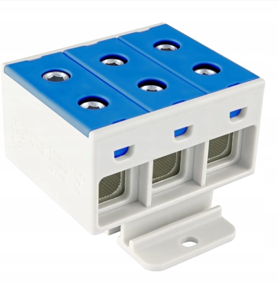 Picture of Incobex Zczka szynowa jednoyowa ZGX 3x35 mm2 niebieski (Al/Cu) ENE-00492
