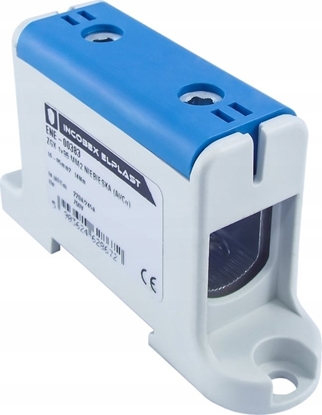 Picture of Incobex Zczka szynowa jednopolowa ZGX 1x95 mm2 niebieska (Al-Cu) ENE-00383