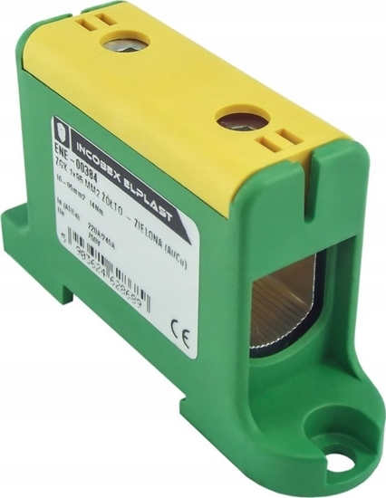 Picture of Incobex Zczka szynowa jednopolowa ZGX 1x95 mm2 óto-zielona (Al-Cu) ENE-00384