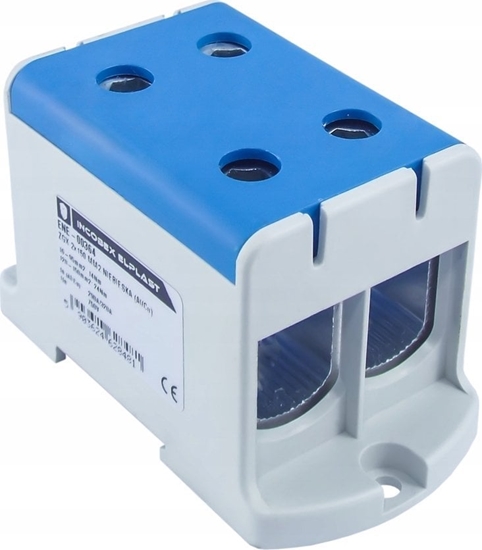 Picture of Incobex Zczka szynowa jednopolowa ZGX 2x150 mm2 niebieska (Al-Cu) ENE-00364