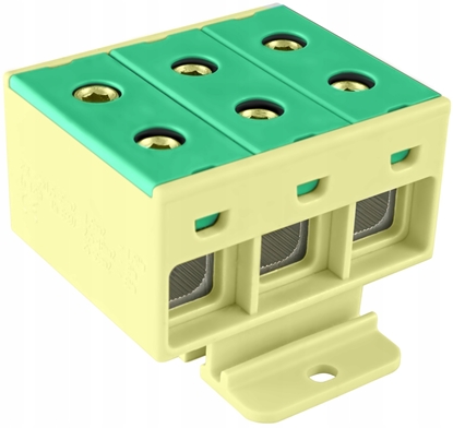 Picture of Incobex Zczka szynowa jedno-polowa ZGX 3x35 mm2 óto-zielony (Al/Cu) ENE-00493
