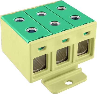Picture of Incobex Zczka szynowa jednozakresowa ZGX 3x50 mm2 óto-zielony (Al/Cu) ENE-00372