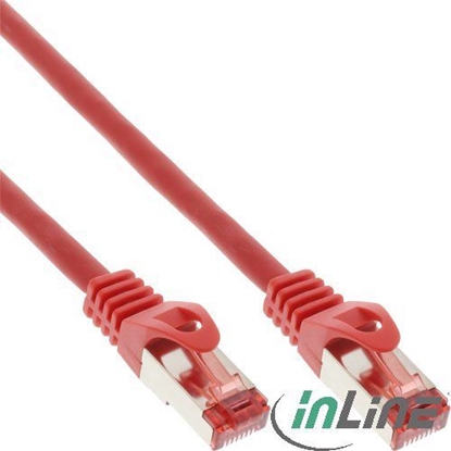 Attēls no InLine Patchcord, Cat.6, S/FTP, 5m, czerwony (76405R)