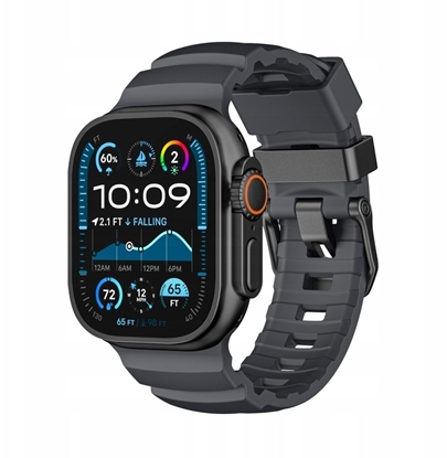 Изображение Yaxo Pasek do Apple Watch Rugged Evo Sport Band 44/45/46/49 mm Lava Black