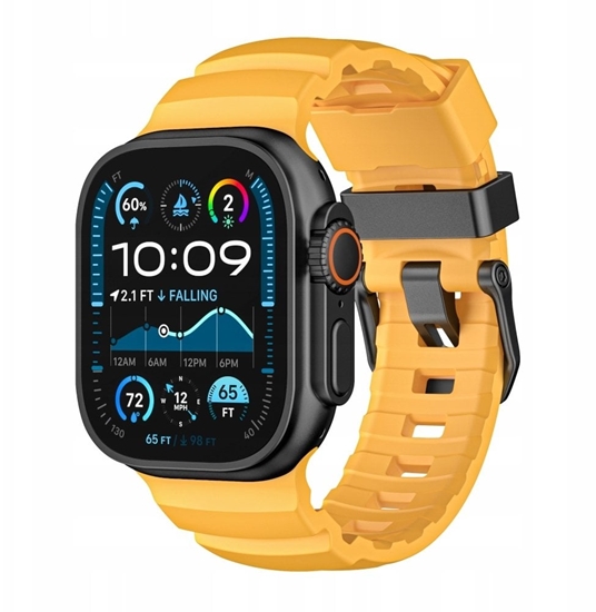 Изображение Yaxo Pasek do Apple Watch Rugged Evo Sport Band 44/45/46/49 mm Sunny Yellow