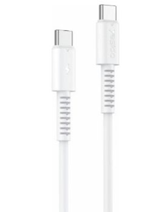 Изображение yesido 60W C to C PVC Data Cable CA154 White