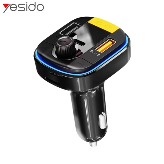 Изображение yesido Bluetooth to FM Convert 43W fast car charger Y45 Black