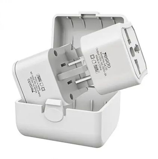 Изображение yesido MC25 Travel Adapter Plug Kit White