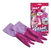 Picture of York Rosie Scented Rubber Gloves Pink Size S