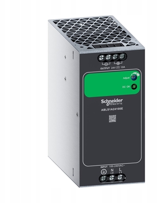 Picture of Schneider Jednofazowy zasilacz, zasilanie 100240 V AC, wyjcie 24 V DC, 240 W, DIN-rail, IP20, Easy Modicon ABL2, ABLS1A24100E