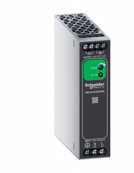 Изображение Jednofazowy zasilacz, zasilanie 100240 V AC, wyjcie 24 V DC, 75 W, DIN-rail, IP20, Easy Modicon ABL2, ABLS1A24030E