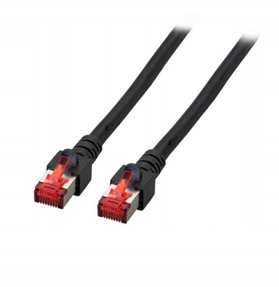 Picture of Kabel krosowy patchcord securityNET S/FTP kat.6 czarny 5m LSZH PC-6SFTPLSZH-BK5