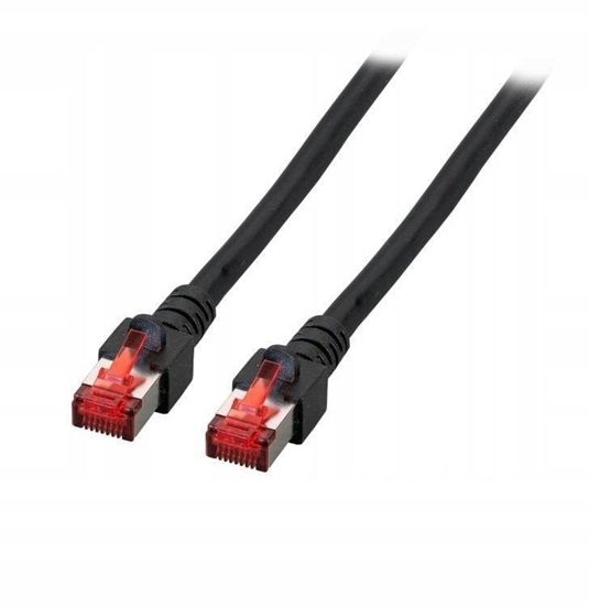 Picture of Kabel krosowy patchcord securityNET S/FTP kat.6 czarny 5m LSZH PC-6SFTPLSZH-BK5