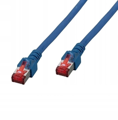 Picture of Kabel krosowy patchcord securityNET S/FTP kat.6 niebieski 0,25m LSZH PC-6SFTPLSZH-BU0.25