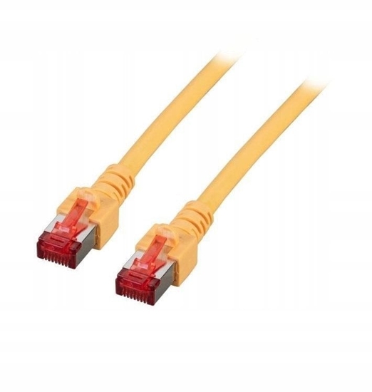Picture of Kabel krosowy patchcord securityNET S/FTP kat.6 óty 0,25m LSZH PC-6SFTPLSZH-YE0.25