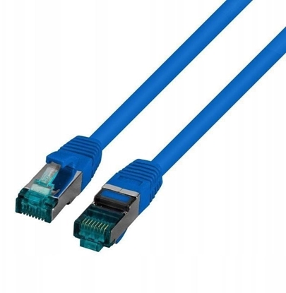 Picture of Kabel krosowy patchcord securityNET S/FTP kat.6A niebieski 0,5m LSZH PC-6ASFTPLSZH-BU0.5