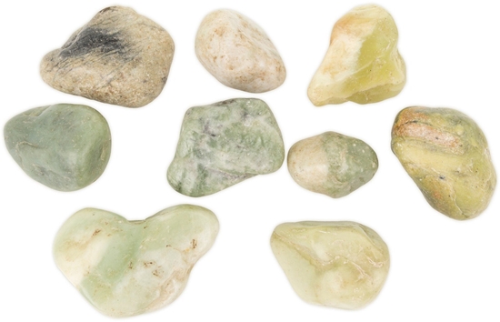 Picture of Kamienie polerowane Jade 50-80 mm do akwarium terrarium 10 kg/OPAK
