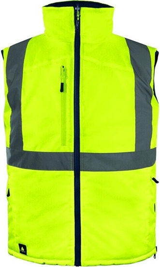 Picture of Kamizelka ocieplana, ostrzegawcza, dwustronna z poliestru Oxford, kl.2, kolor óty Fluo-Granatowy, rozmiar: XL, FIDJ3HVJAXG