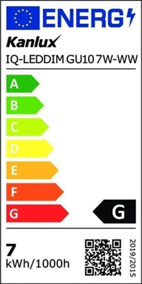 Attēls no Kanlux arówka LED GU10 7W ciemnialna IQ-LEDDIM GU10 7W-WW 490lm 2700K barwa ciepa 35246