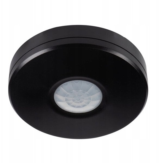 Picture of Kanlux Czujnik ruchu PIR ZONA MINI WT-B 2000VA Ø11 max 8m 360 st. IP65/20 IIkl. sufitowy czarny 37377