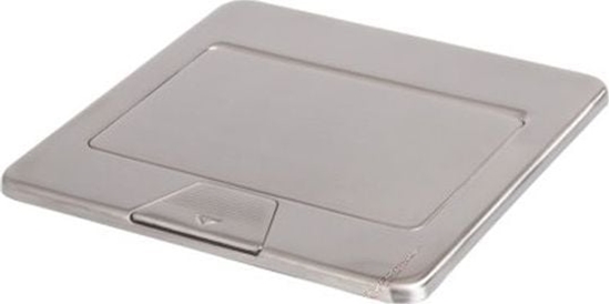Изображение Kanlux Puszka podogowa POP-UP kwadratowa metalowa 1+1/2 x M45 / stal BIURO+ 28307