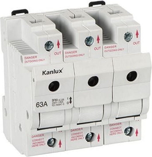 Изображение Kanlux Rozcznik bezpiecznikowy 63A KSF02-63-3P (23343)