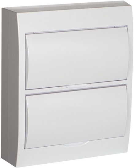 Изображение Kanlux Rozdzielnica moduowa tworzywo natynkowy 2x12 IP40 IK06 N+PE klasa II biae drzwi DB212S 2X12P/SMD-P biay 36421