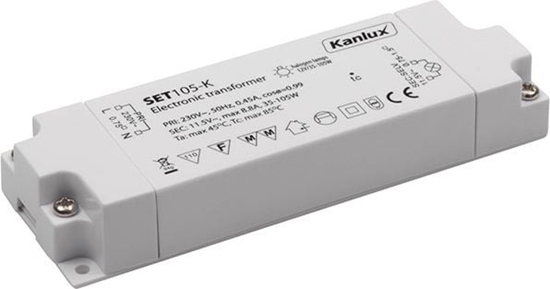 Изображение Kanlux Zasilacz halogenowy 20-105W 240V 11.5V SET105-K (01426)