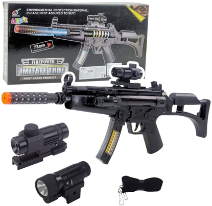 Изображение Karabin Zabawkowy Dla Dzieci wietlno Dwikowy 73cm