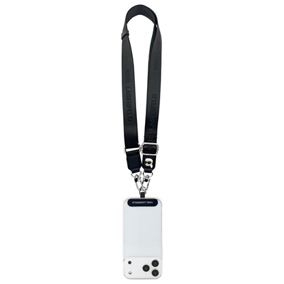 Изображение Karl Lagerfeld Universal Crossbody Strap Karl Patch / black