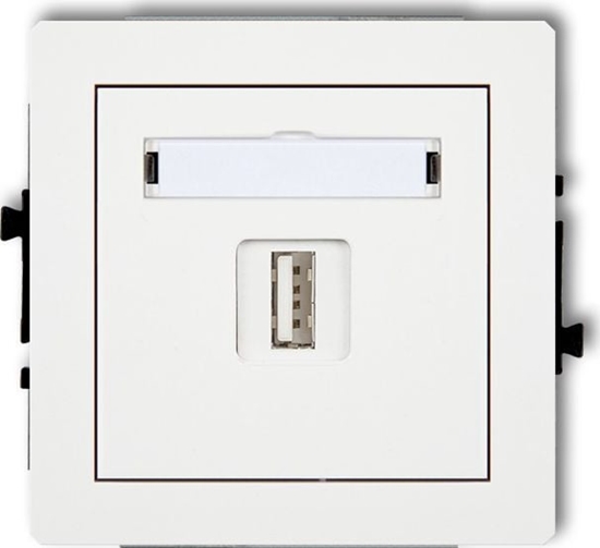 Picture of Karlik DECO adowarka USB pojedynczej, 5V, 1A biay DCUSB-1