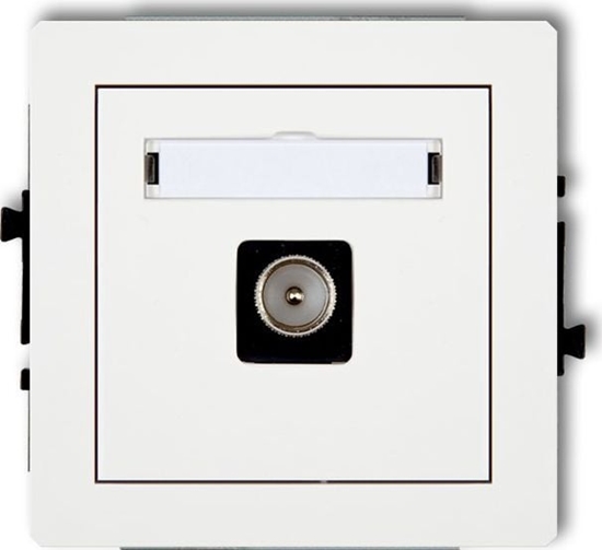 Picture of Karlik DECO Gniazdo antenowe pojedyncze TV biay DGTV-1