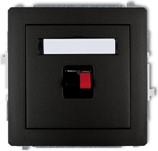 Picture of Karlik DECO Gniazdo gonikowe pojedyncze czarny mat 12DGG-1