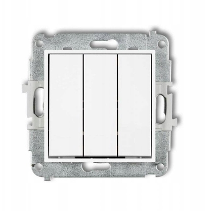 Attēls no Karlik ICON Mechanizm cznika potrójnego matowy biay 25IWP-7