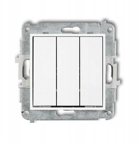 Picture of Karlik ICON Mechanizm cznika potrójnego matowy biay 25IWP-7
