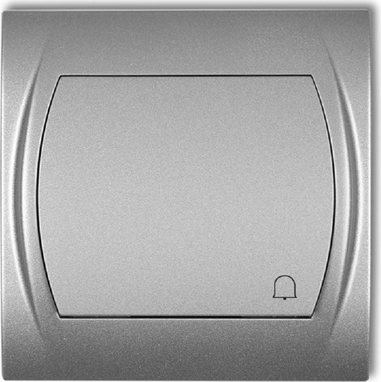 Picture of Karlik Logo przycisk dzwonek srebrny metalik (7LWP-4)