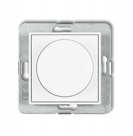 Picture of Karlik Mechanizm elektroniczny do ciemniacza przyciskowo-obrotowego do lamp LED biay mat 25IRO-2