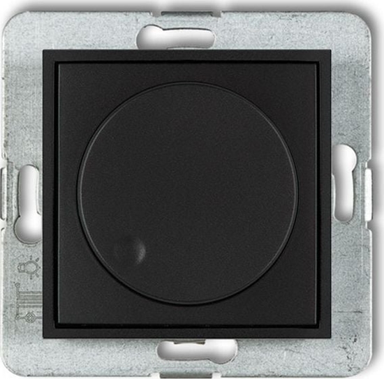 Picture of Karlik MINI ciemniacz elektroniczny przyciskowo-obrotowy do lamp LED czarny mat 12MRO-2