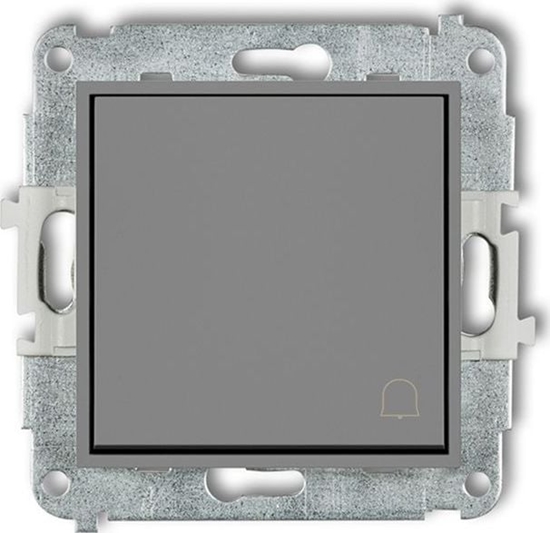 Picture of Karlik MINI Przycisk /dzwonek/ szary mat 27MWP-4
