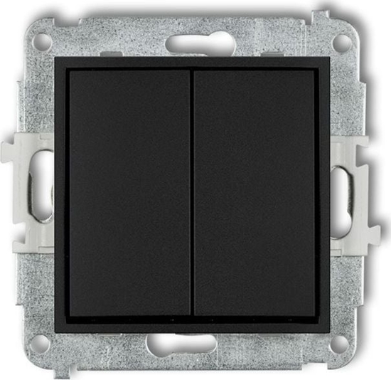 Picture of Karlik MINI Przycisk dwubiegunowy czarny mat 12MWP-44.2
