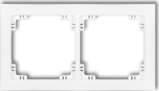 Picture of Karlik Ramka uniwersalna podwójna z tworzywa Deco Soft biay mat (25DRSO-2)