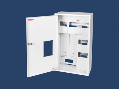 Изображение Karwasz Szafka licznikowa natynkowa/podtynkowa (uniwersalna) 1-licznikowa 3-fazowa 25 moduów plombowana IP30 115mm RU-25P Z O/E