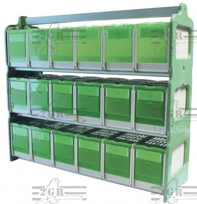 Picture of Katex Rega z 18 transporterami zielony, 71x22xwys62 cm