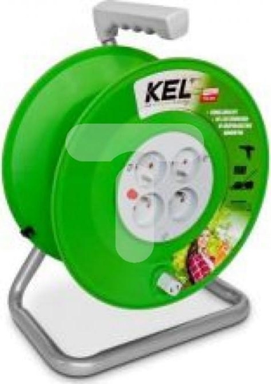 Picture of KEL Nawijak bbnowy 4-gniazdowy z/u IP20 /max 50m 3x1,5/ W-97082