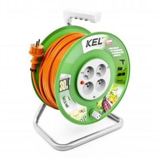 Picture of KEL Przeduacz bbnowy STANDARD LINE 30m H05VV-F 3x1,5 4xGS 16A czarny (W-97371)