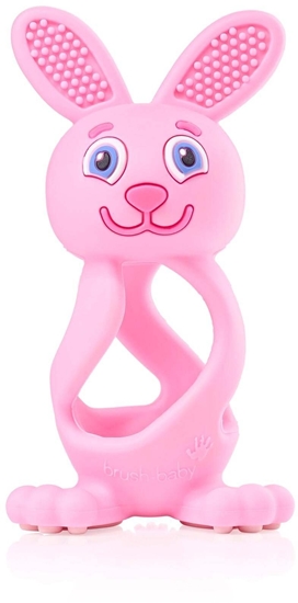 Picture of KIK BRUSH BABY Bobbie Bunny Teether zabawka-gryzak dla niemowlt Rose Pink